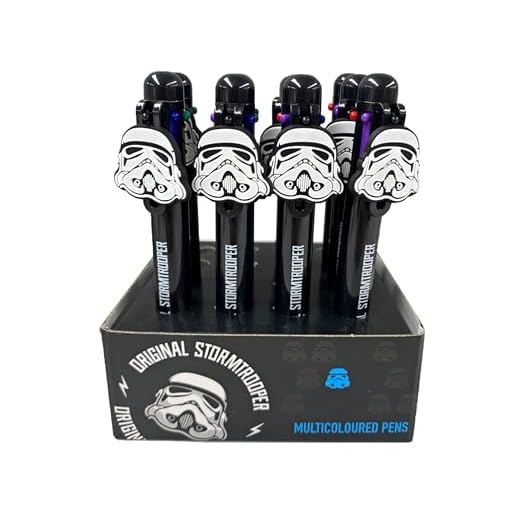 Puckator The Original Stormtrooper - Bolígrafo multicolor con abalorio, gran regalo para estudiantes de profesores, bolígrafo multicolor, regalos de fin de curso para alumnos, bolígrafo multicolor