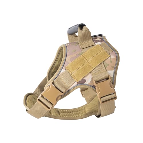 Tacticals Dog Harness Breathable Vest for Outdoor Training Adjustable Strap Hiking Camping Training Comfortable Fit Dog Chest Ha