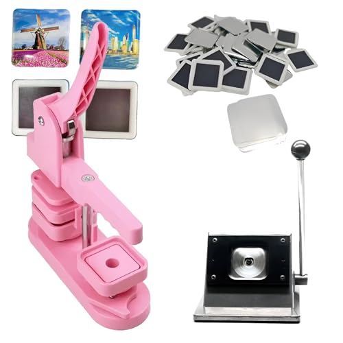 Kit aimants carrés pour cadeaux personnalisés avec presse photo de table