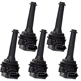 cciyu 5Pcs New Ignition Coils UF341 C1258 Replacement fit for Volvo C70 S60 S70 S80 V70 XC70 XC90