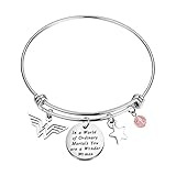 MAOFAED Feminist Gifts, Girl Power Prince Gifts, Inspirational Bracelet for Women Girlfriend Wife Mom, Mother's Day Merchandise