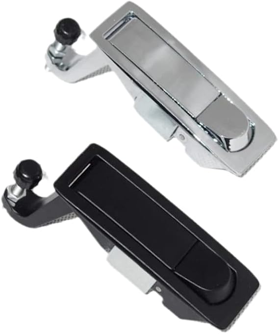 WJSKDQ 2PCS Compression Latch Lock Trigger Latch Lock Zinc Alloy Adjustable Lever Hand Operated Compression Latch Flush Silvers