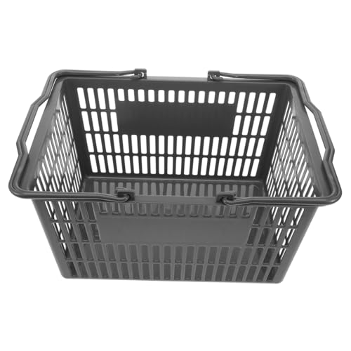 Unomor Sundries Basket with Handle Storage Container for Supermarkets Snack Shops and Fruit Stores Stylish Organizer for Easy Carrying and Commercial Use