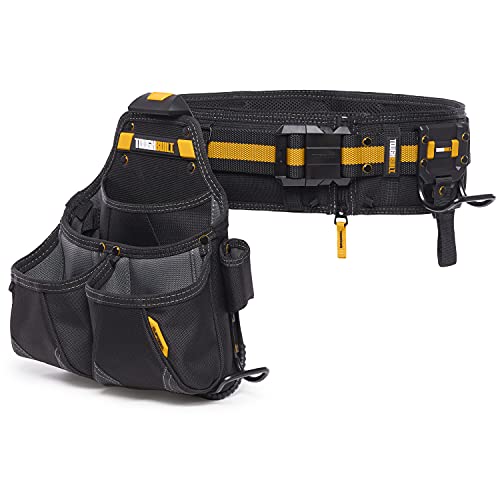 Toughbuilt - 3-Piece Handyman Tool Belt Set - Heavy Duty, Durable - 2 Cliptech Pouches And Padded Toolbelt - (Tb-Ct-102-3P) #TOP1