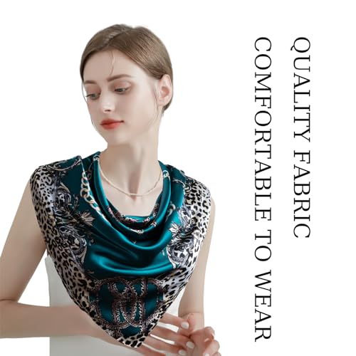 Fashion Head Scarf for Women Like Silk Satin Scarf for Hair Wrapping at Night Kerchief Square Scarf for 35 Inch2