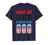 Photo Gallery bandiera usa shut up liver you are fine beer maglietta Photo Gallery bandiera usa shut up liver you are fine beer maglietta