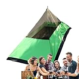 Camping Ultraligero - Bivac sin pico impermeable con forma triangular, luz compacta para excursiones de mochila | Acceso sin ojos: al aire libre senderismo senderismo Tro