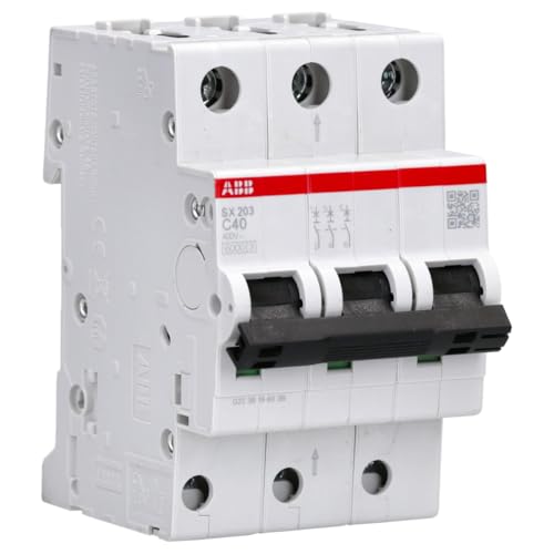 Disjoncteur ABB 40A 3P pour éviter les surcharges sur circuit triphasé