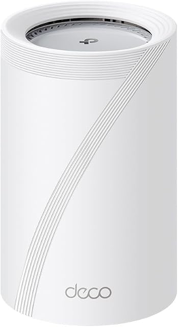 TP-Link Deco 7 Pro BE65 Pro BE11000 Tri-Band WiFi 7 Mesh System, Whole Home Mesh WiFi, Dual 5 Gbps Ports + 2.5 Gbps Port, MLO, 320 MHz Channels, 6 GHz Band, HomeShield, 1-Pack