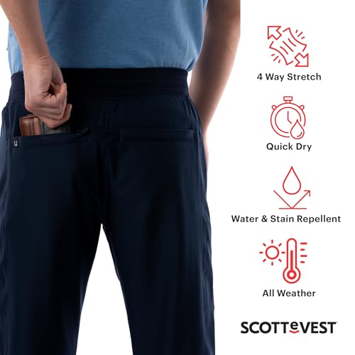 SCOTTeVEST Elevated Everyday Jogger Pant for Men - 10 Hidden Pockets - Water Repellent for Travel & More3