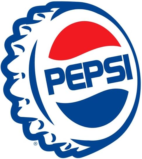CafePress 90S Pepsi Logo Cap Small Die Cut Sticker, 3"x4" Matte Finish