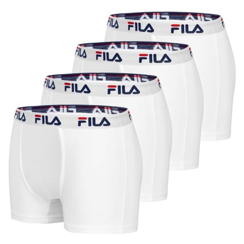 Calzoncillos Hombre Boxer AlgodĂłn, Pack de 4, Blanco WH (L)