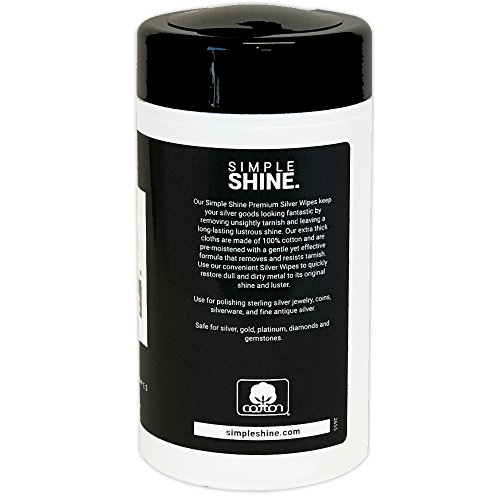 Silver Cleaning Wipes, 100% Cotton Wet Polishing | Best for Sterling Jewelry, Silverware | Large 30 Count - Thumbnail 3
