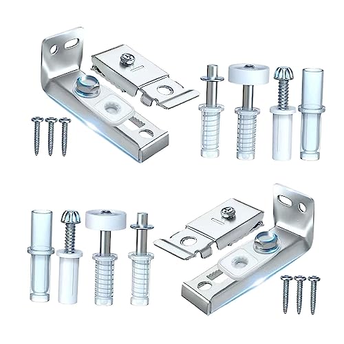 Kit de reparación de herrajes para puertas plegables de clóset para riel de 7/8" a 1" de grosor miniatura 2