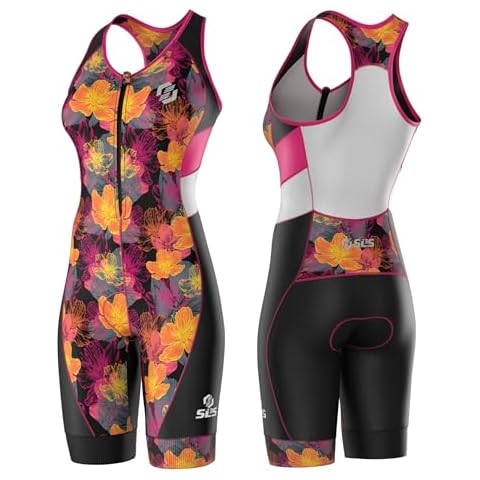 SLS3 Triathlon Suits Women - One Piece Tri Suit - Premium PRO FX Womens Triathlon Suit - Lightweight Trisuit with Slim Athletic Fit Cover