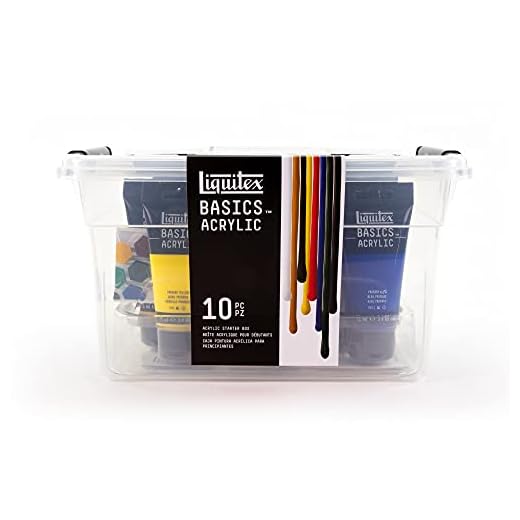 LIQUITEX Set de Pintura Acrílica, Colores Surtidos, Principiantes, 8 Unidades