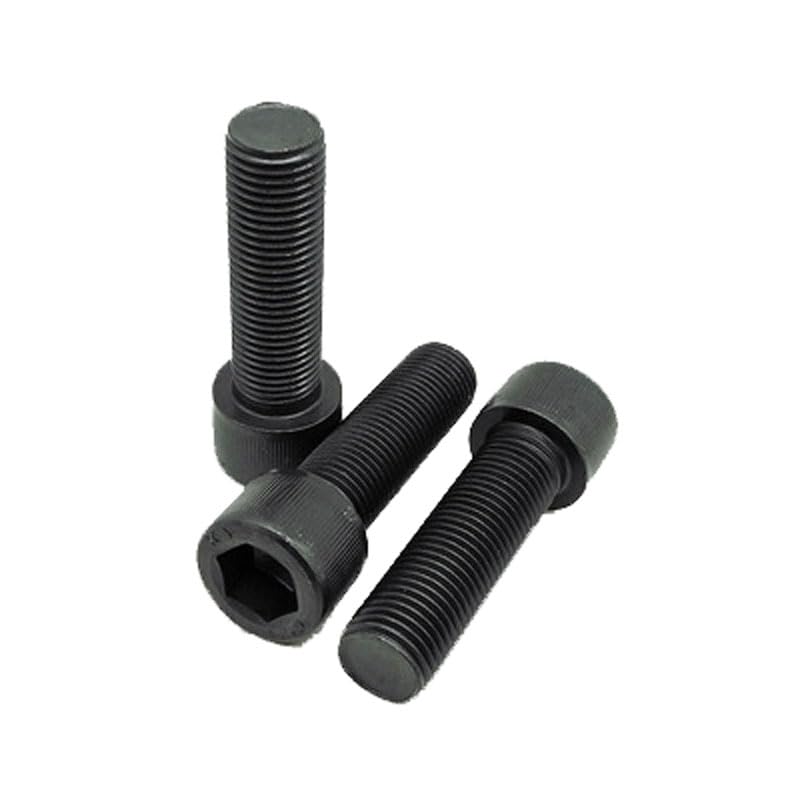 Generic 2pcs M8*110mm Allen Screw Inner Hexagon Knurled Full Thread lengthing Bolt Machine Nail 12.9 Grade Carbon Steel TYPE997