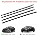 ZONFANT 4 Pcs Car Outer Door Window Moulding Trim Weatherstrip Seal Belt Compatible with Honda Vehicle Civic 4 Door Sedan 2016-2021, Replace#72450-TEA-T01 72410-TEA-T01 72950-TEA-T01 72910-TEA-T01