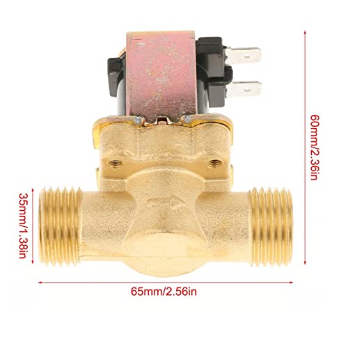 Électrovanne magnétique 12V normalement fermée 1/2 pour régulation eau solaire