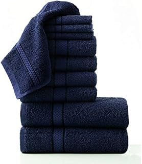 Great Knot 10 Piece Towel Bale Pack, 100% Terry Cotton, 400GSM (Chocolate)
