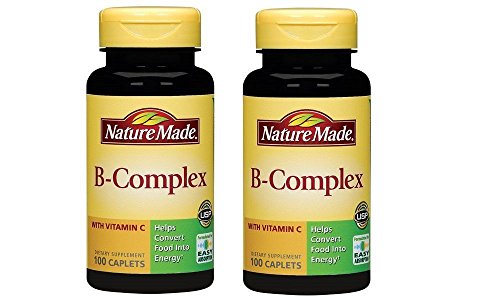 Nature Made B-Complex with Vitamin C, 100 Caplets (Pack of 2)
