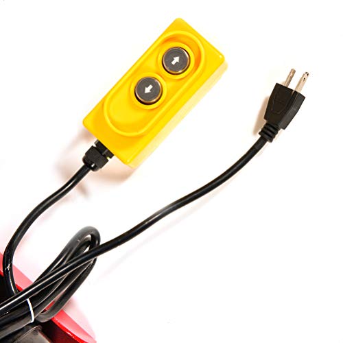 Electric for M-ini Hoist, TUPARTS 2000LBS Overhead Winch Crane Powered Wire Hoist w/Remote Control for Garage Auto Shop (1600W) - Thumbnail 4