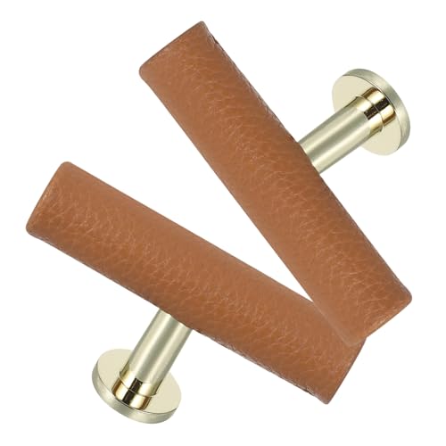 2個入り 本棚用取っ手 Tバー 引き出し取っ手 食器棚ノブ キッチン家具用金具 キッチン浴室キャビネット用 カーキ