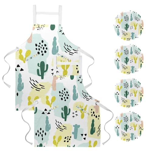 Tablier de serveuse multicolore pour le nettoyage de la maison et le bistrot