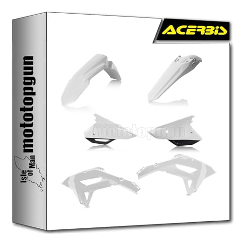 Cache carenage Honda CRF 250 RX 2022 blanc noir plastique de remplacement Acerbis