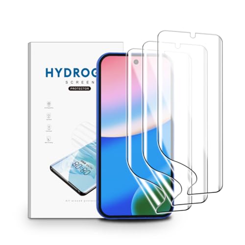 nvskvd Películas de Hidrogel para Google Pixel 10, 3 Piezas TPU Protectores de Pantalla Película Transparente Flexible Suave (NO vidrio templado)