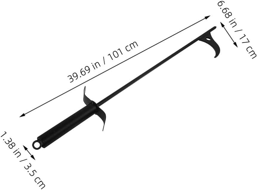 Alipis Steel Multi-Function Fireplace Tool for Use Lightweight Portable Design for Camping Bbqs and Home Fireplaces Steel Construction