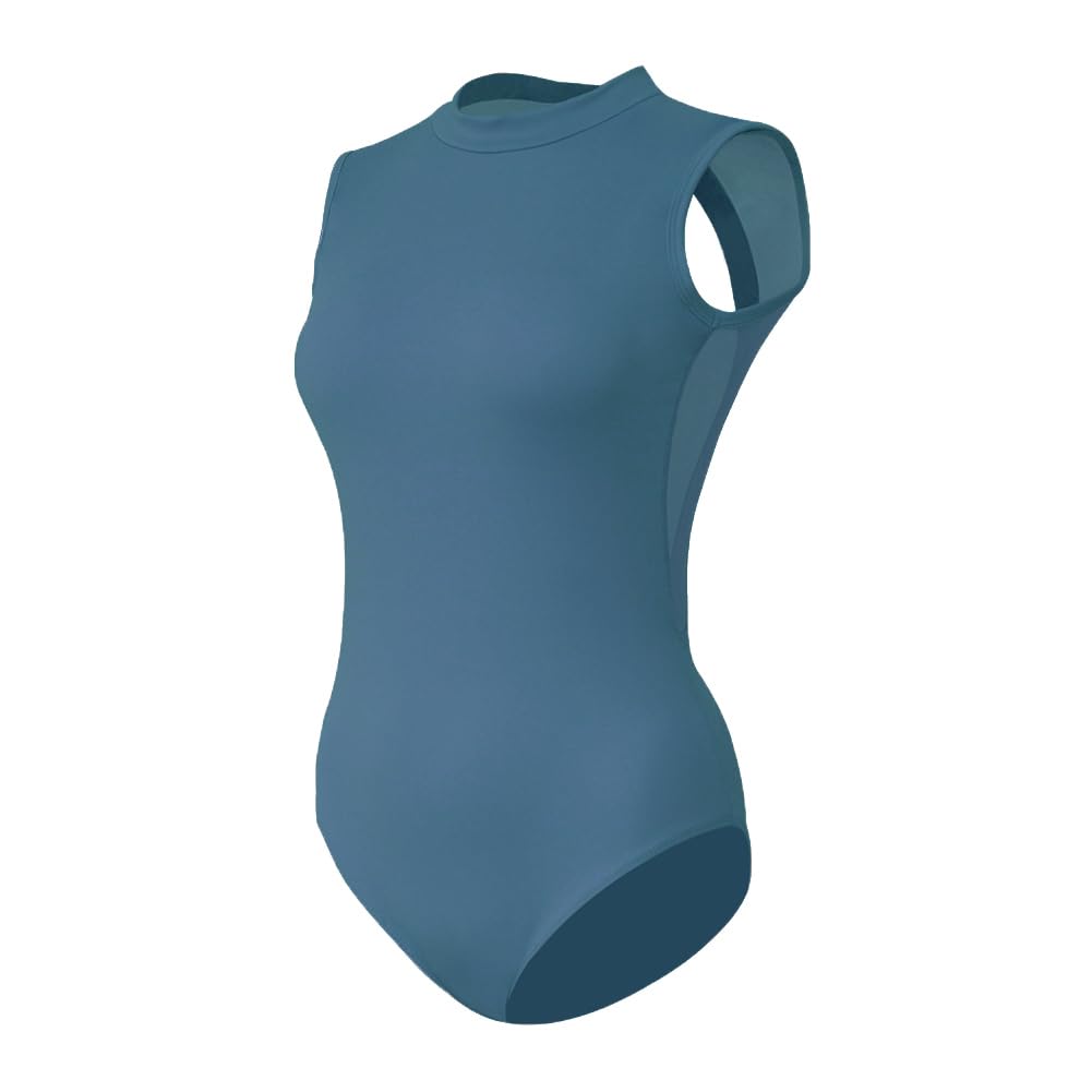 ROYAL SMEELA Ärmellos ballett trikot erwachsene stehkragen ballettbody damen ballerina trikots rückenfrei balletttanzbody balletttanztrikot frauen tanzen body