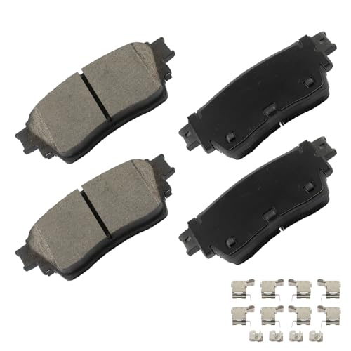 Image of cciyu D2391 Rear Ceramic Disc Brake Pads Kit For INFINITI For QX60 2022-2024,For Nissan For Pathfinder 2022-2024,For Nissan For Rogue 2021-2025