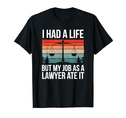 Attorney Vintage My Lawyer Job ate it Retro Associate T-Shirt