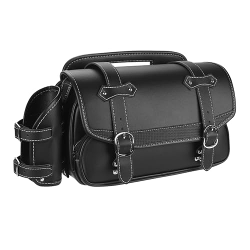 Alforja de motocicleta en piel PU premium para Kawasaki W400 VN250 de 9L