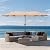 Sophia & William 13ft Large Patio Umbrella with Crank Lift, Outdoor Double-sided Market Umbrella for Balcony, Deck, Pool, Beige