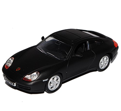 Porsche 911 996 Carrera 2 Coupe Matt Schwarz 1997-2006 1/43 Yatming Modell Auto Cover