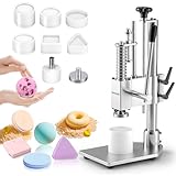 Bonoutil Bath Bomb Press Machine with 6 Molds, Heavy Duty Adjustable Height Bath Bomb Machine DIY Soap Press