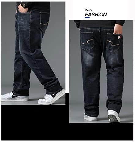 Jeans Homme Grande Taille Bysonglezai - Denim Stretch, Coupe Regular, Tailles 9XL à 12XL