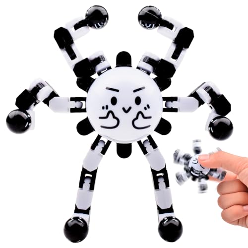 Transformable Fidget Spinners Toys for Adults Anxiety,Sensory Toy for Teens and Kids ADHD Autism Relief Stress,Cool Fingertip Gyros Party Favors Gift for Boy Girls Birthdays Stocking Stuffers
