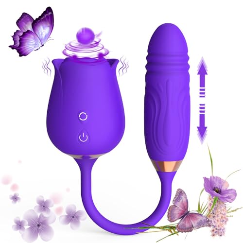 2025 New Roses Shape Sucker for Women Toy Quiet 10 Speed Adult Toys Waterproof Automatic Electric Adult Toys Machine Pleasure Gift-KI206