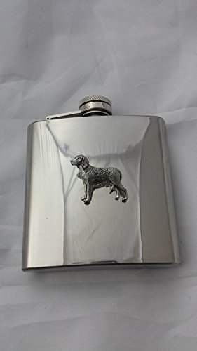 Flasque D23 Finnish Hound en acier inoxydable pour alcool et liqueur