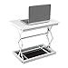 Produktbild LJHA Höhenverstellbarer Stehschreibtisch-Riser - Stabiler Standfuß-Tischkonverter, Einfache Bedienung Schwarz, Weiß Tabelle (Color : White)