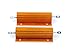 LM YN 100 Watt 10 Ohm 5% Wirewound Resistor Electronic Aluminium Shell Resistors Gold (Pack of 2)
