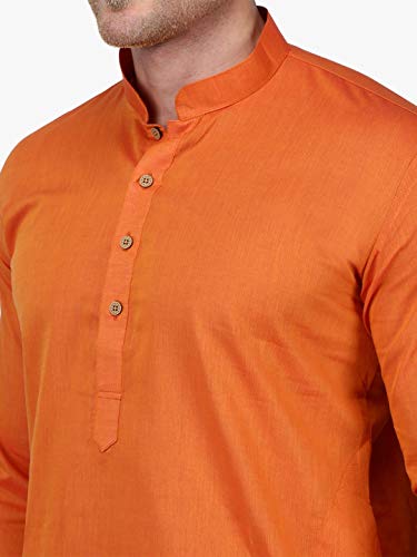 Image of Rajubhai Hargovindas Men Pure Cotton Solid Long Kurta
