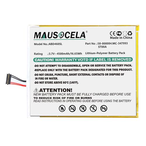MAUSOCELA 4500mAh Tablet Replacement Battery for...