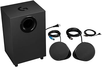 Logitech G560 Lightsync Pc Gaming Speaker, Dts:X Ultra Surround Sound And Playback Based, Rgb Lighting