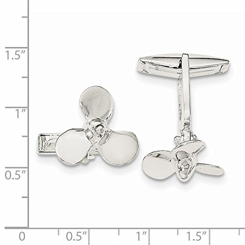 Mancuernillas de plata sólida 925 para hombre miniatura 2