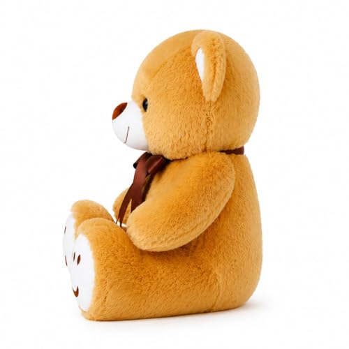 Image of Brown Teddy 30cm | Ultra Soft Plush Stuffed Toy | Cute Hugging Pillow | Gift for Kids Boys Girls