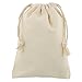 Produktbild 100 Stuck Bio Baumwollbeutel 15x20 cm 100% Baumwolle 180 g/m2 Qualität